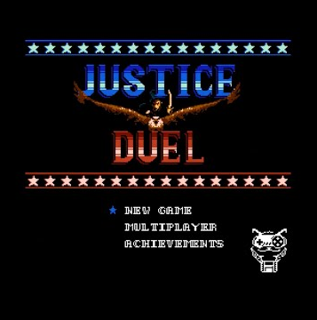 Justice Duel (Homebrew) — Title screen